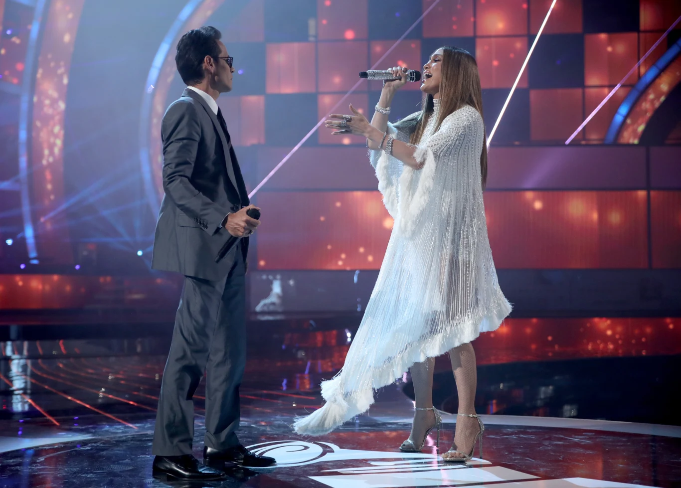 Jennifer Lopez i Marc Anthony na scenie Latin Grammy