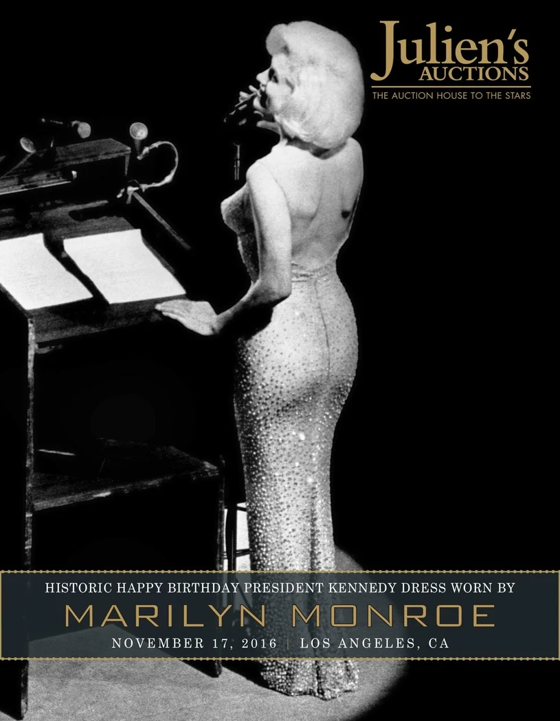 Marilyn Monroe w trakcie składania urodzinowych życzeń prezydentowi USA 