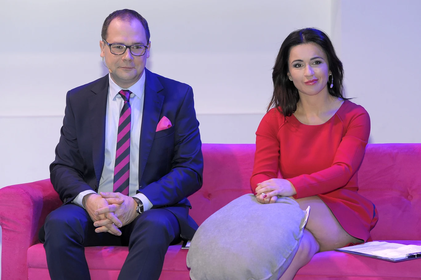 Beata Tadla i Jarosław Kulczycki na spotkaniu prasowym - Nova TV Beata Tadla i Jarosław Kulczycki na spotkaniu prasowym - Nova TV