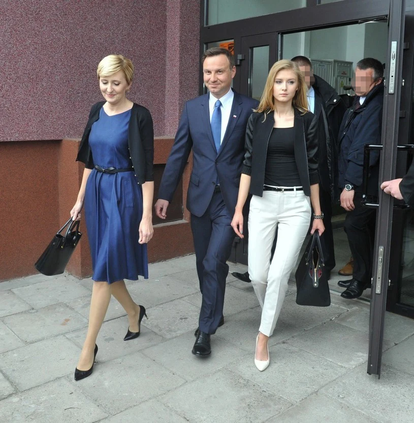 Kinga Duda z rodzicami