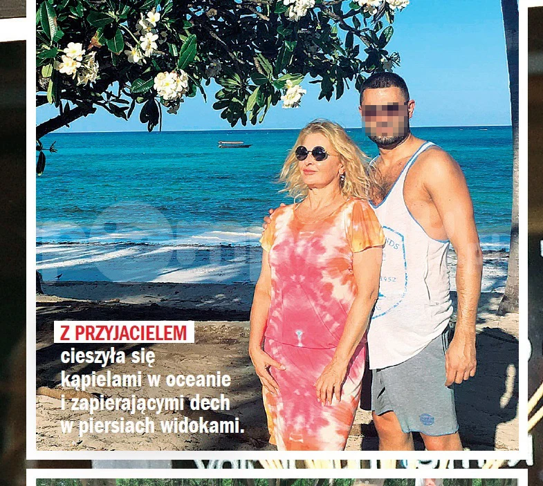 Majka Jeżowska z przyjacielem Majka Jeżowska z przyjacielem
