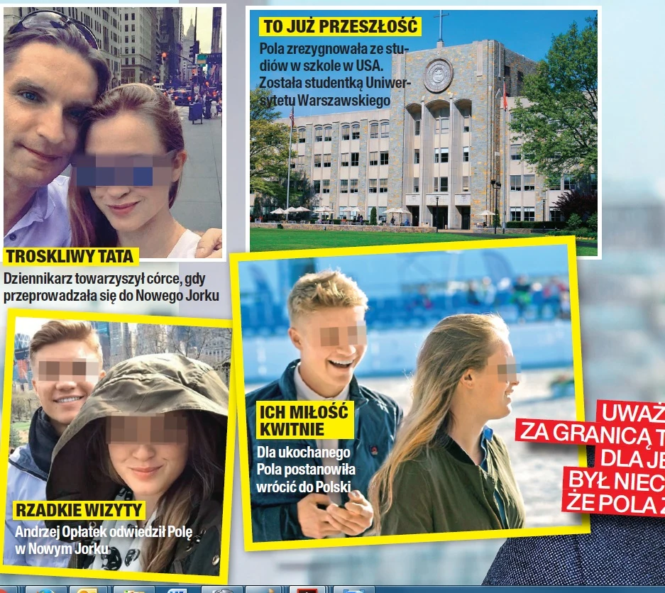 Pola z tatą i chłopakiem Pola z tatą i chłopakiem