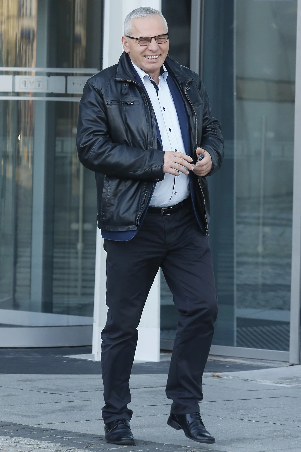 Zbyszek przed studiem "Pytania na śniadanie" Zbyszek przed studiem "Pytania na śniadanie"