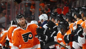 Radość hokeistów Philadelphia Flyers
