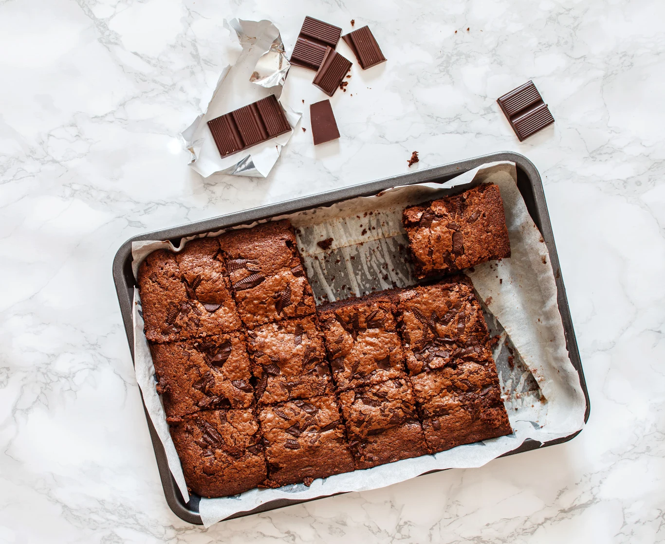 Brownie z awokado wyjdzie miękkie oraz przyjemnie delikatne