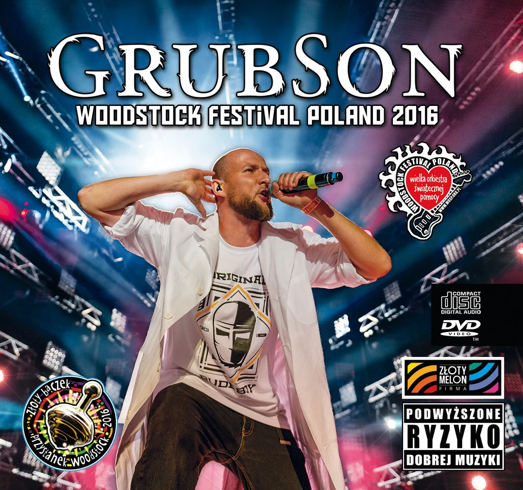 Grubson na okładce płyty z Przystanku Woodstock 2016