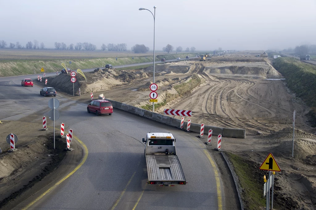 Budowa drogi S7 w pobliżu Trójmiasta. Dalej na zachód drogi szybko nie będzie