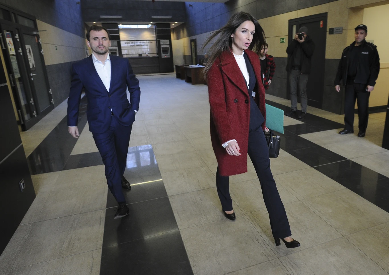 Marta Kaczyńska i Marcin Dubieniecki w sądzie