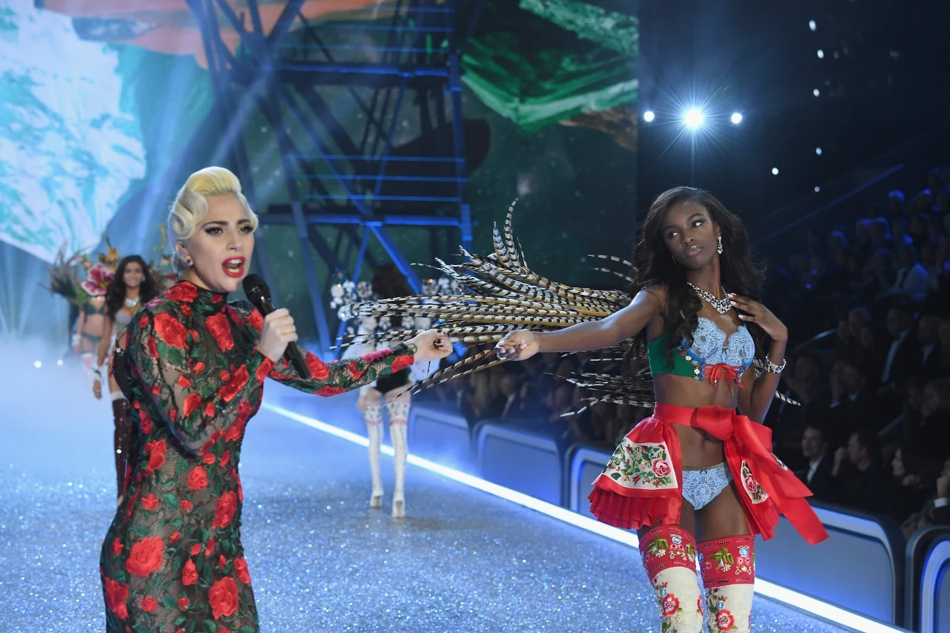 Lady Gaga i Leomie Anderson