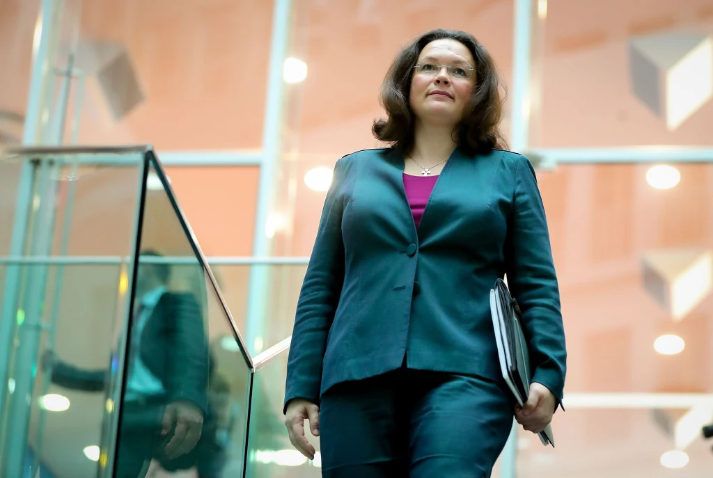 Andrea Nahles /fot. Kay Nietfeld, AFP PHOTO / dpa 