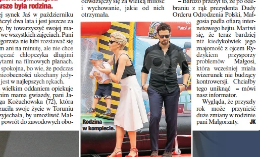 O Kożuchowskiej i planach jej rodziny pisze "Świat i Ludzie"