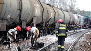 Służby na miejscu wypadku