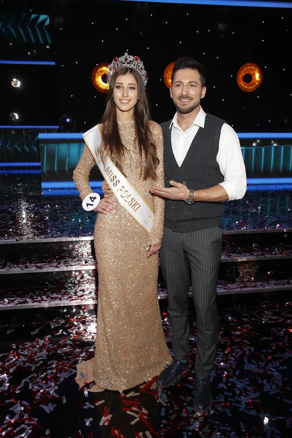 Paulina Maziarz - Miss Polski 2016 - z Rafałem Maślakiem Paulina Maziarz - Miss Polski 2016 - z Rafałem Maślakiem