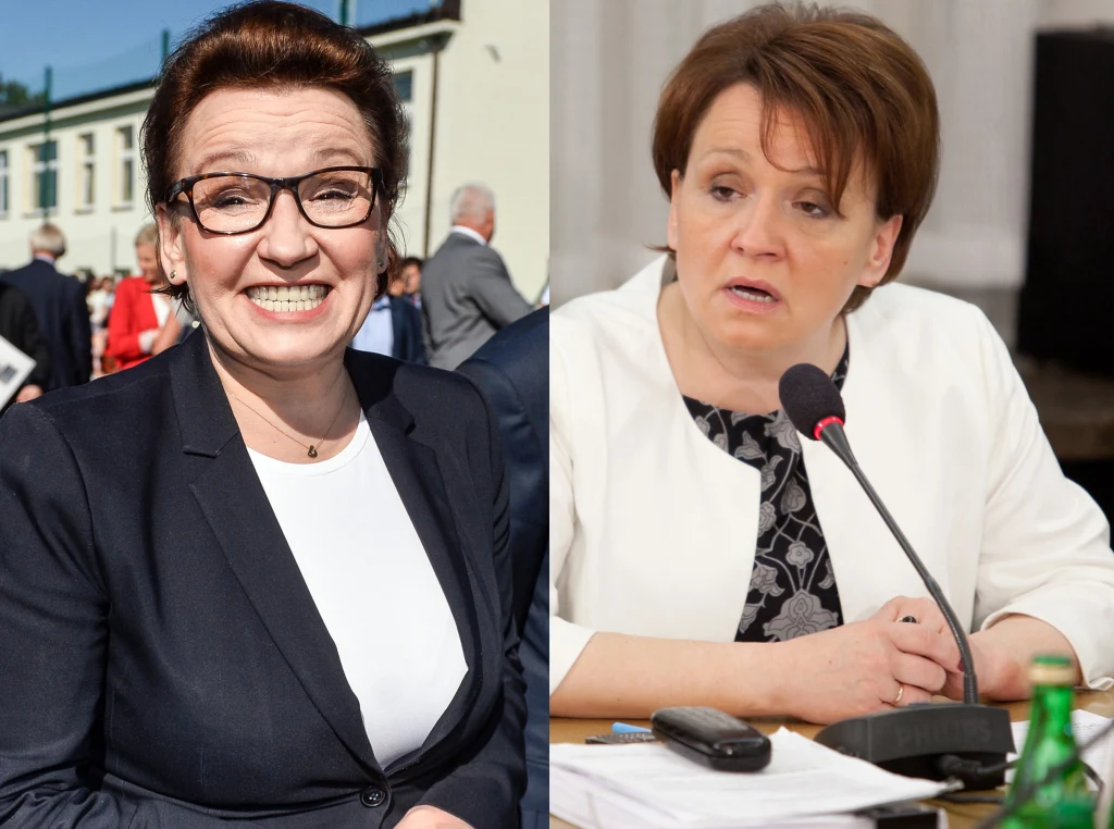 Anna Zalewska obecnie i na zdjęciu archiwalnym Anna Zalewska obecnie i na zdjęciu archiwalnym