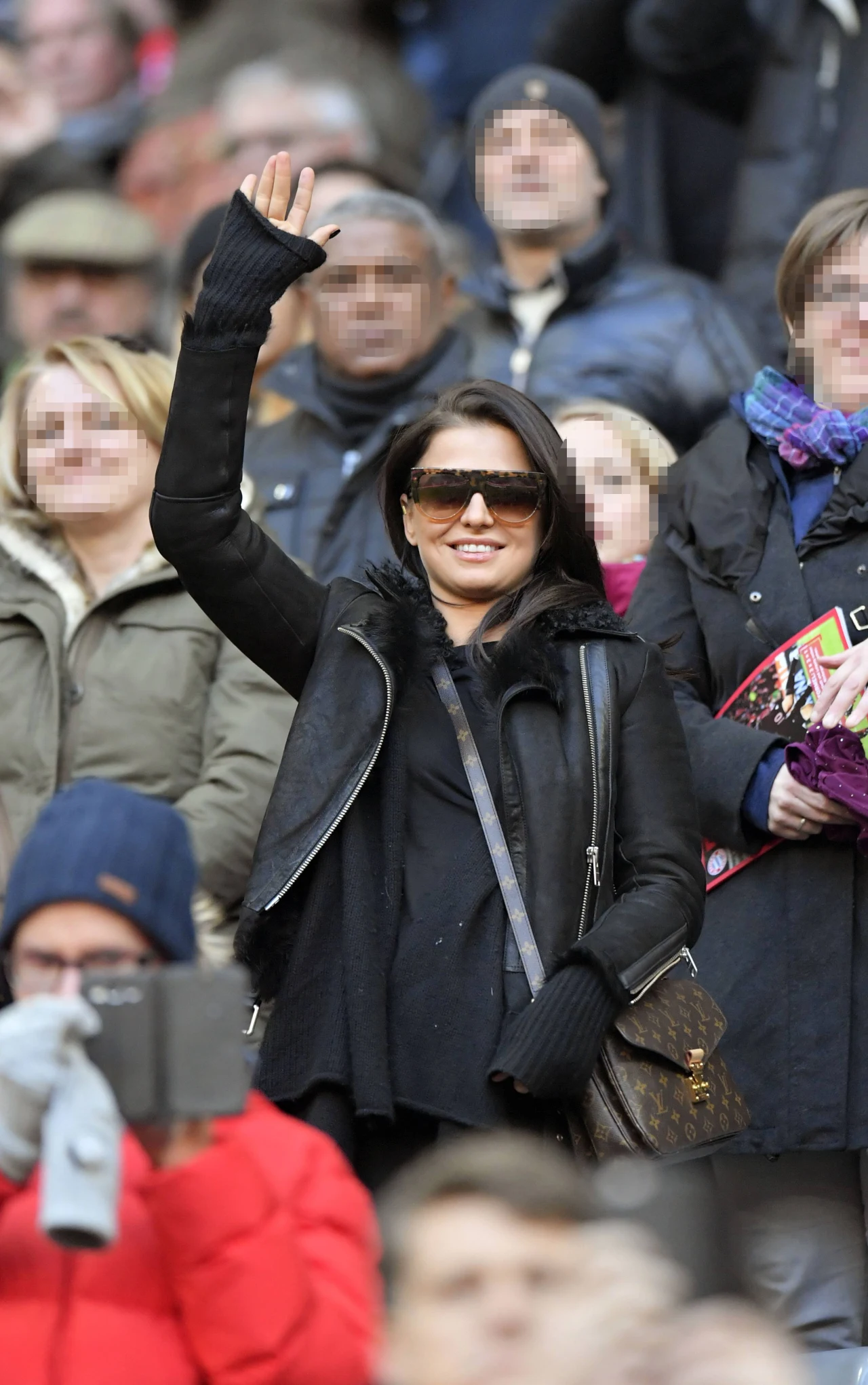 Anna Lewandowska na meczu Bayern-Wolfsburg