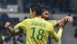 Mariusz Stępiński i Emiliano Sala