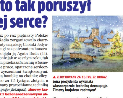O działalności charytatywnej Agaty Dudy pisze tygodnik "Rewia" O działalności charytatywnej Agaty Dudy pisze tygodnik "Rewia"