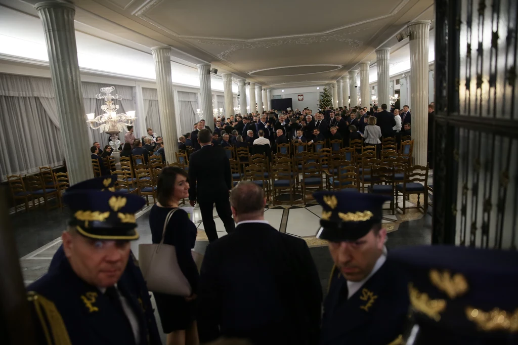 Posiedzenie Sejmu w Sali Kolumnowej Posiedzenie Sejmu w Sali Kolumnowej