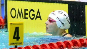 Alicja Tchórz, w sztafecie 4x50 m stylem zmiennym kobiet, ustanowiła rekord Polski seniorek
