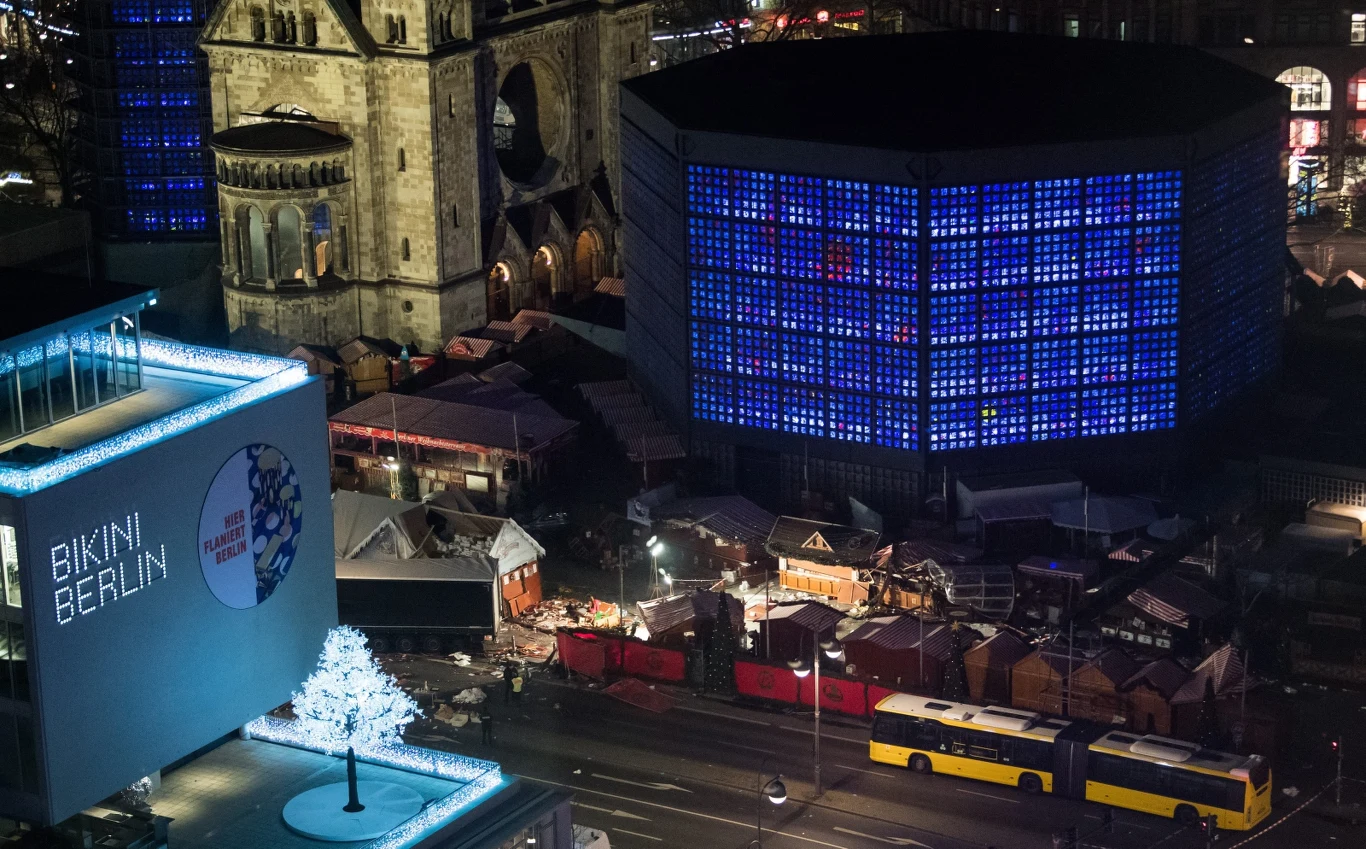 Berlin: Miejsce zamachu z lotu ptaka