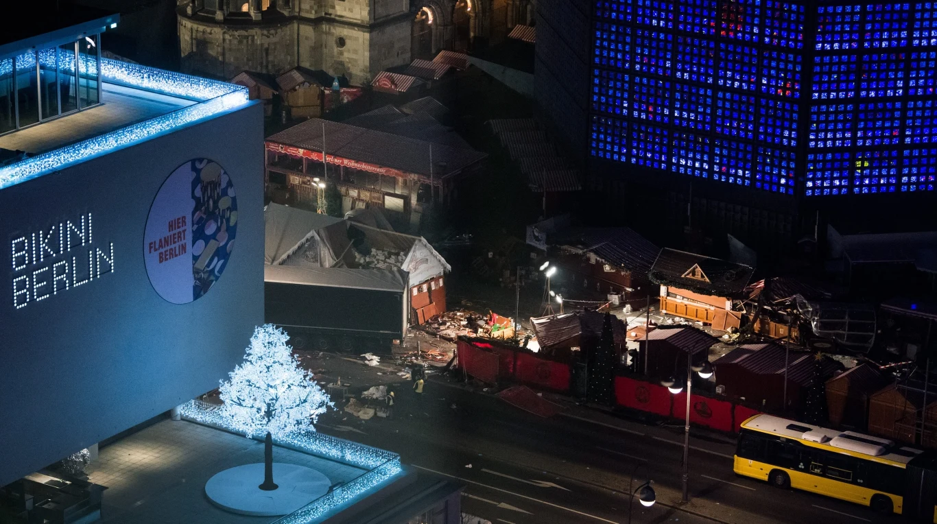 Berlin: Miejsce zamachu z lotu ptaka