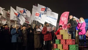 Demonstracja przeciwko reformie oświaty 