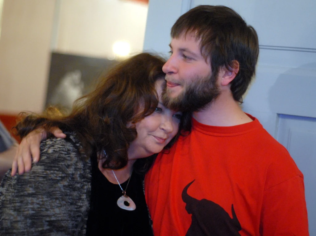 Anna Dymna z synem Michałem