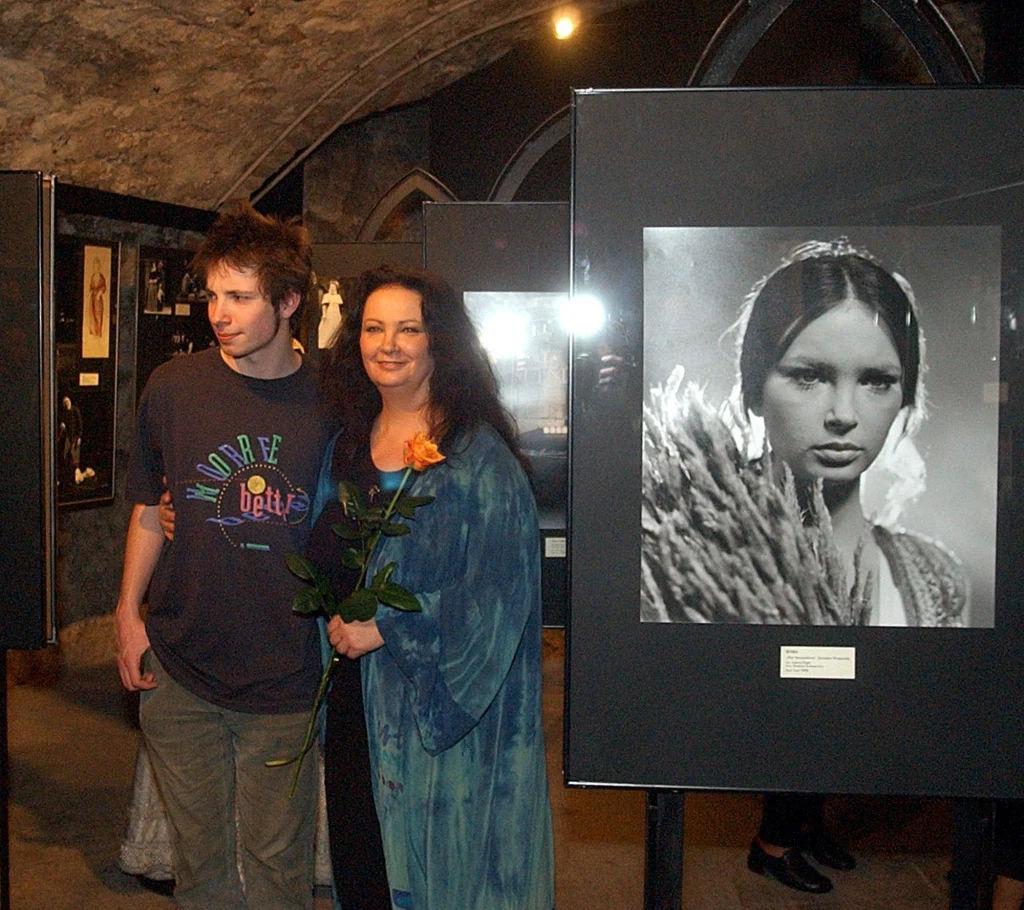 Anna Dymna z synem Michałem  Anna Dymna z synem Michałem