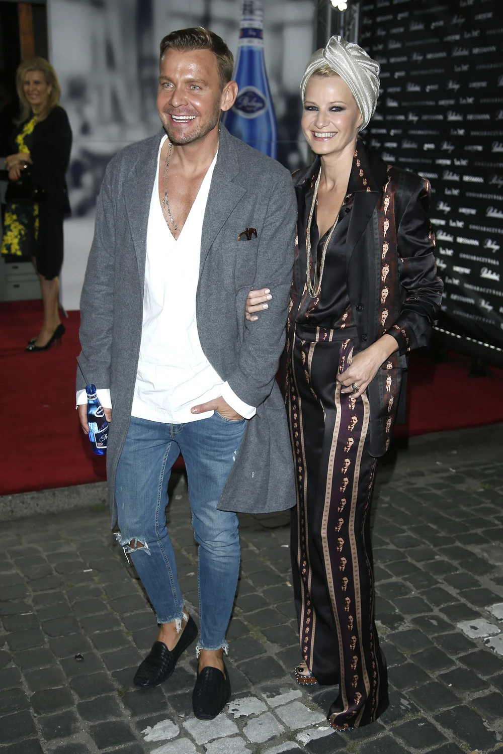 Małgorzata Kożuchowska i Dawid Woliński na jednej z branżowych imprez Małgorzata Kożuchowska i Dawid Woliński na jednej z branżowych imprez