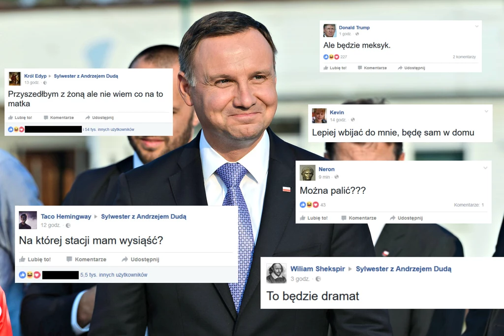 Sylwester z Dudą to obecnie jedno z najpopularniejszych wydarzeń facebookowych