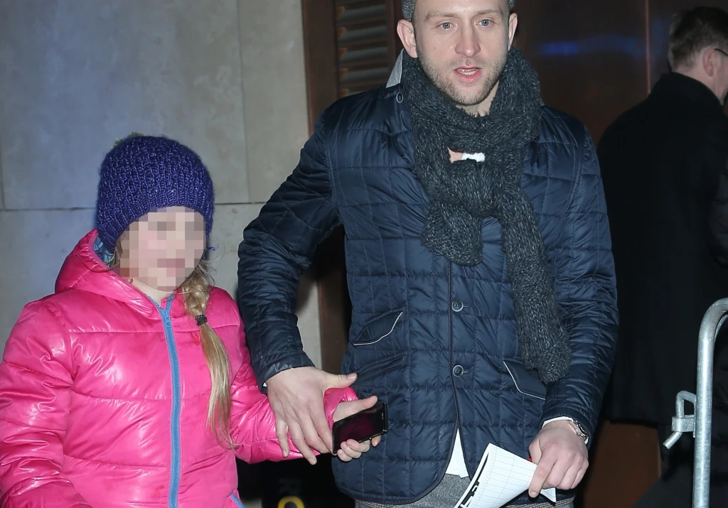 Borys Szyc z córką Borys Szyc z córką