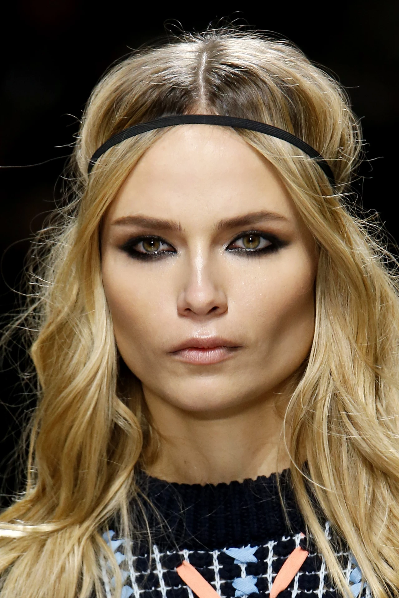 Modelka na pokazie Versace