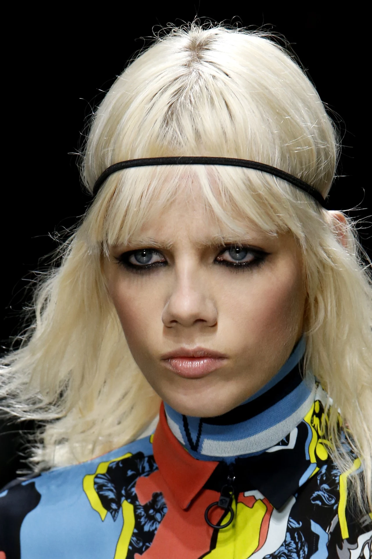 Modelka na pokazie Versace