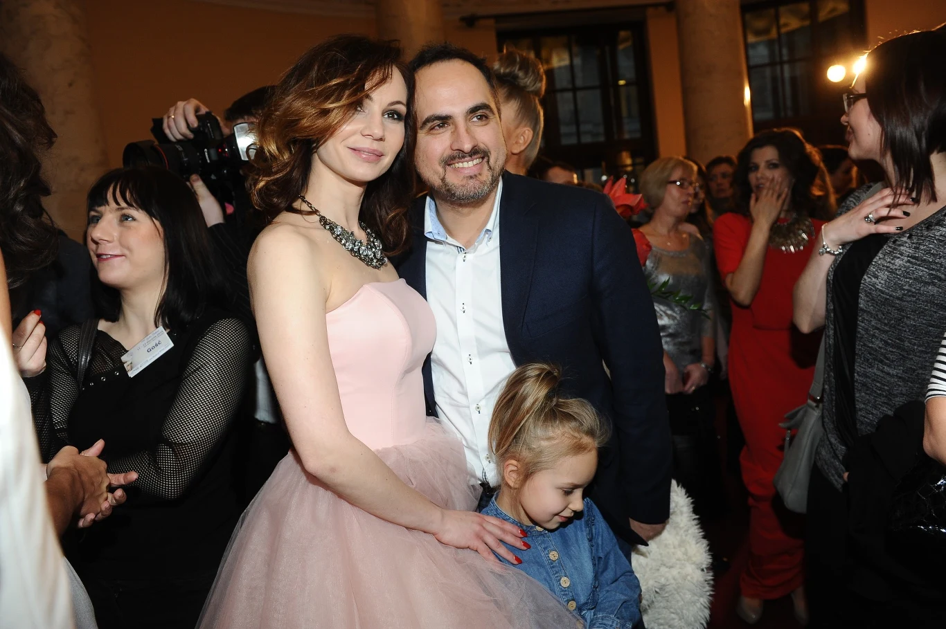 Agustin Egurrola z Niną Tyrką i córką Carmen