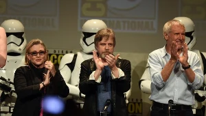 Carrie Fisher, Mark Hamill i Harrison Ford w San Diego (2015)