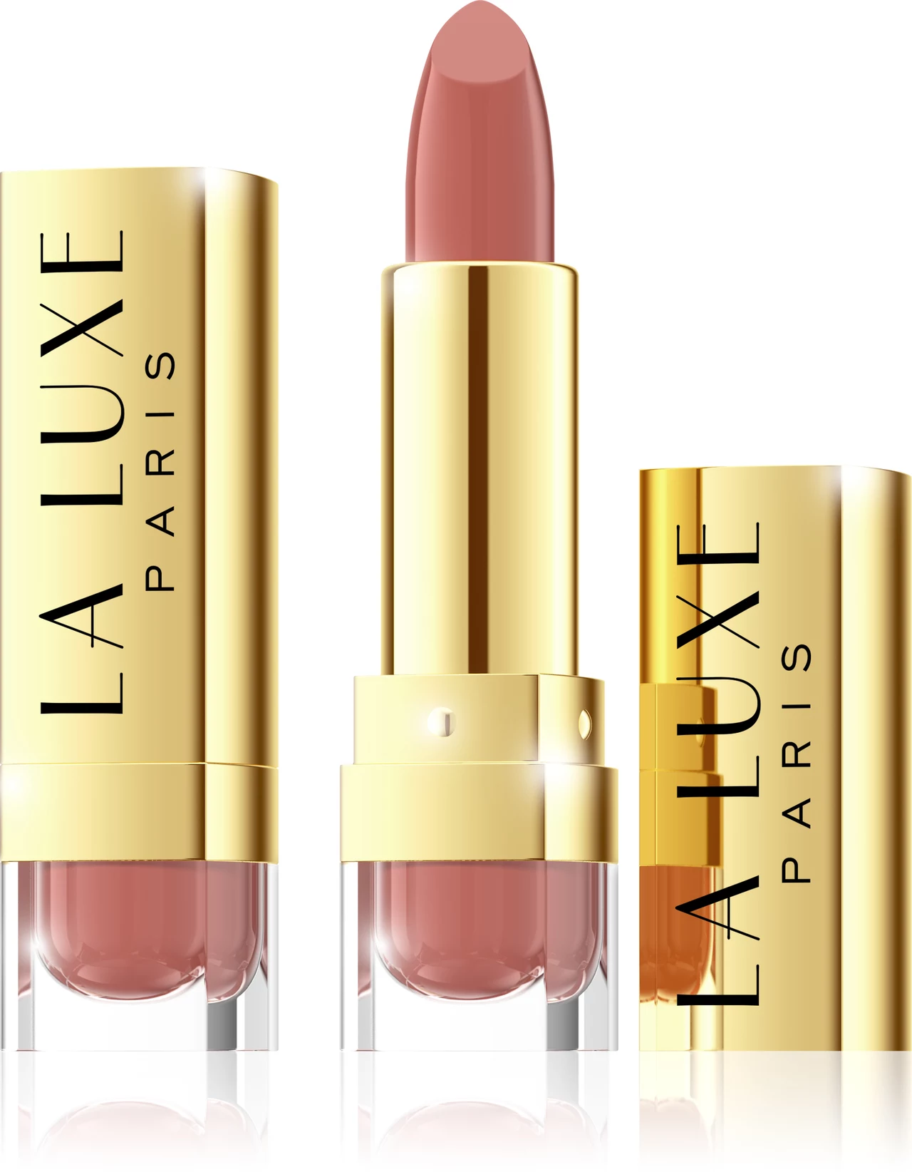 LA LUXE PARIS COLOUR INSTANT LIPSTICK Niezły kosmetyk za niewysoką cenę. Szminka ma kremową konsystencję, bardzo dobrze się rozprowadza. Dodatkowym atutem jest przyjemny, arbuzowy zapach. Pomadka dokładnie pokrywa usta już po pierwszej aplikacji, pozostawiając na nich delikatną, lekką warstwę i przyjemne uczucie nawilżenia. Niestety, bardzo szybko się ściera, odbijając na filiżankach i sztućcach. Po kilku godzinach na ustach pozostaje tylko blada poświata. Cena: ok. 13 zł Stosunek jakości do ceny 8/10 