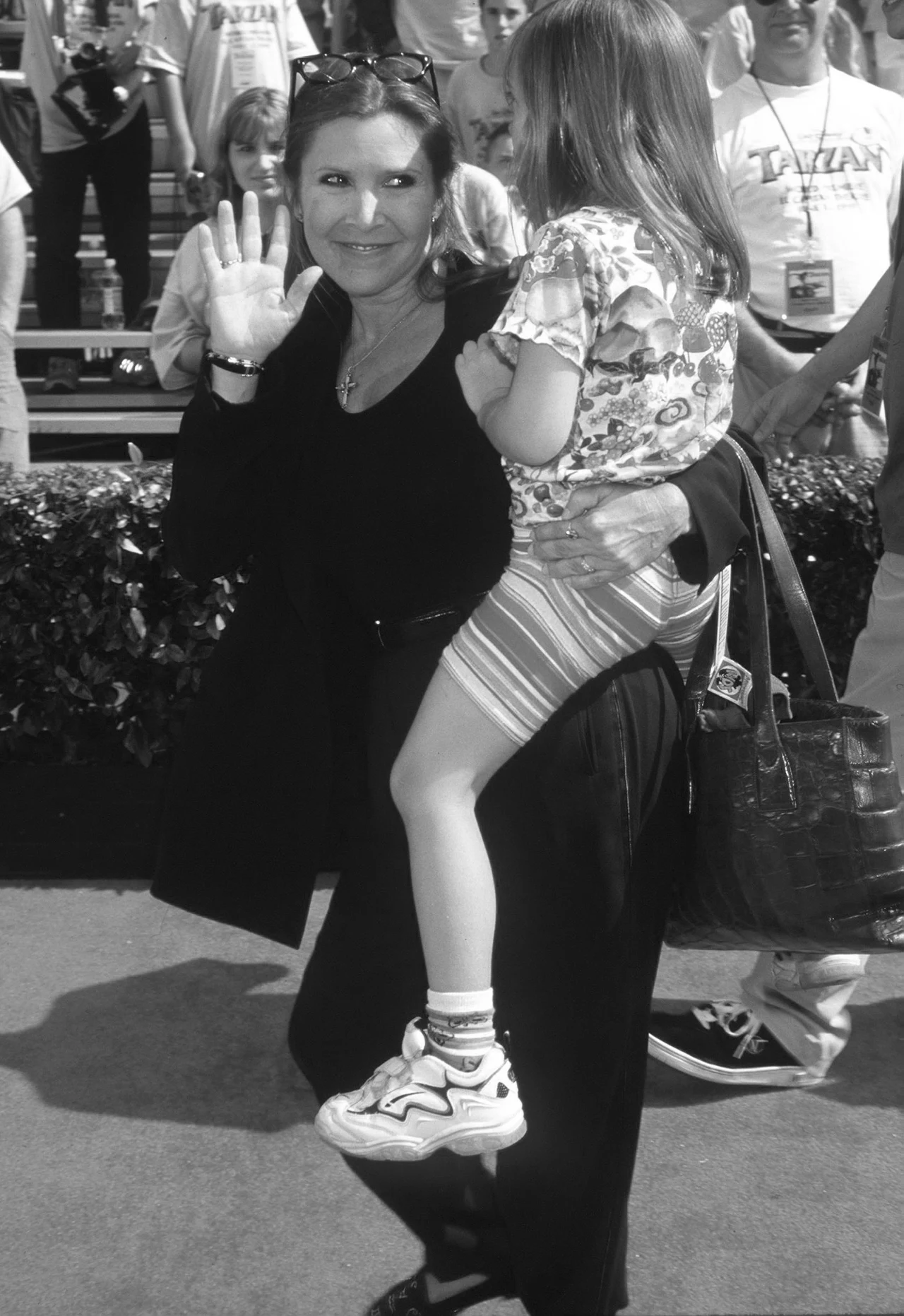 Carrie Fisher z córką, 1999 rok