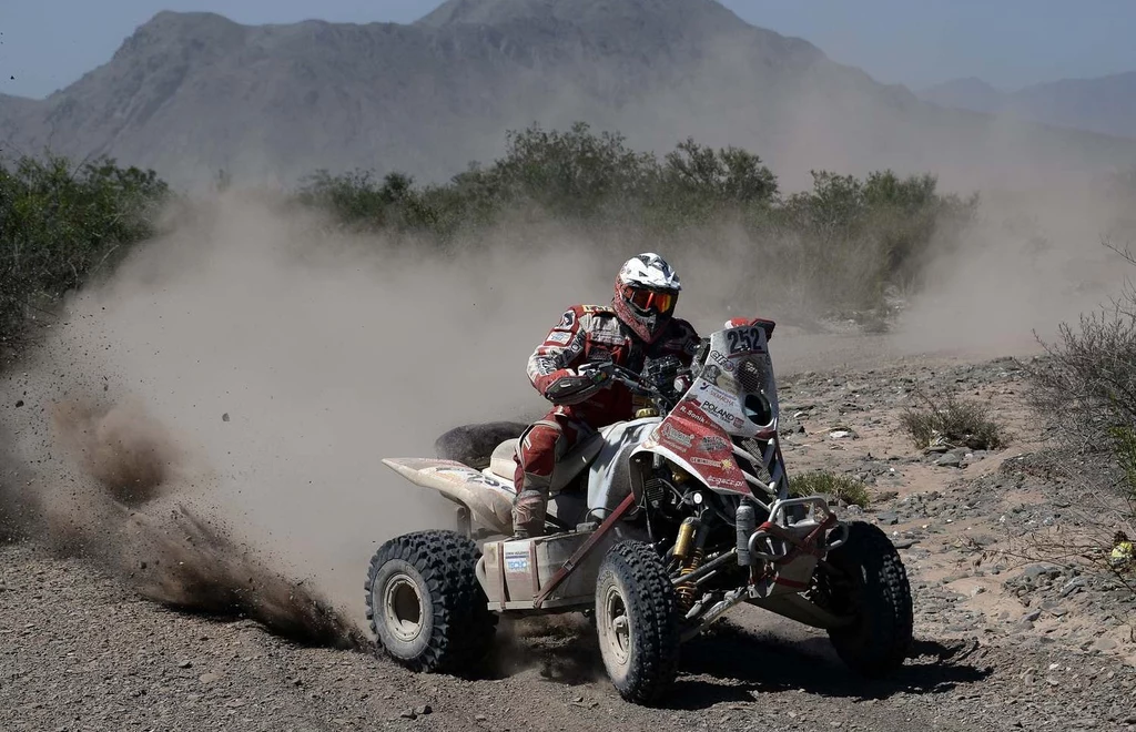 Rafał Sonik na rajdzie Dakar w 2014 roku