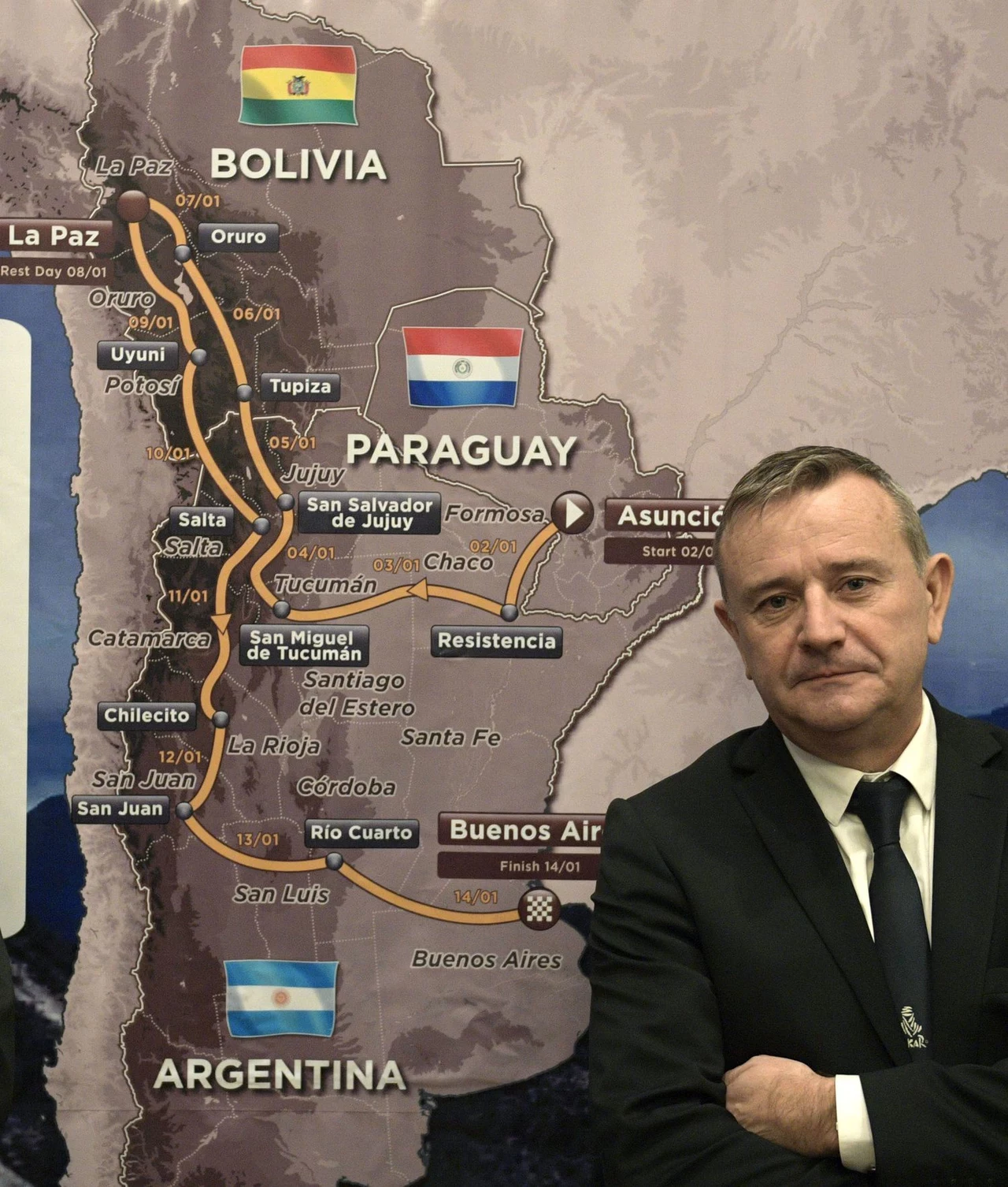Etienne Lavigne podczas konferencji prasowej Etienne Lavigne podczas konferencji prasowej