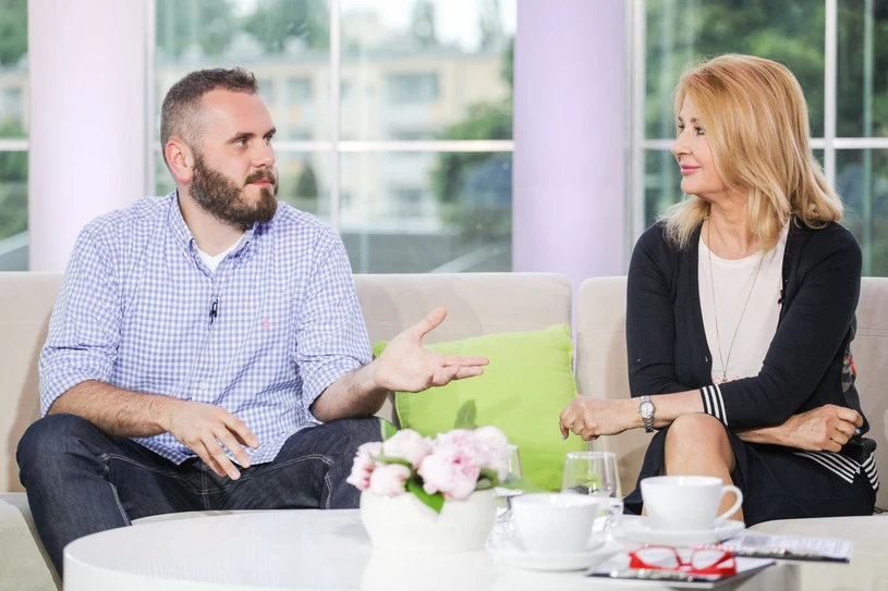 Majka Jeżowska z synem Wojtkiem