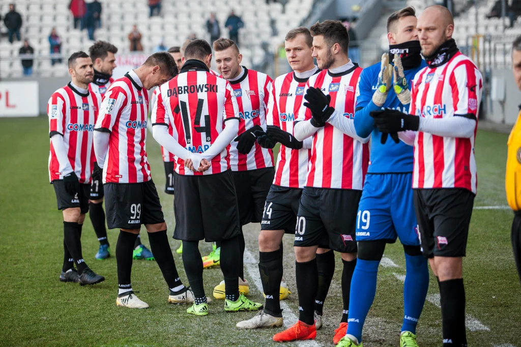 Drużyna Cracovii podczas treningu noworocznego Drużyna Cracovii podczas treningu noworocznego