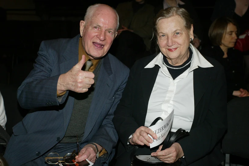 Jan Machulski z żoną Haliną