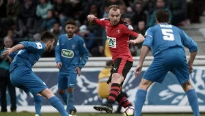 Kamil Grosicki i piłkarze Biarritz