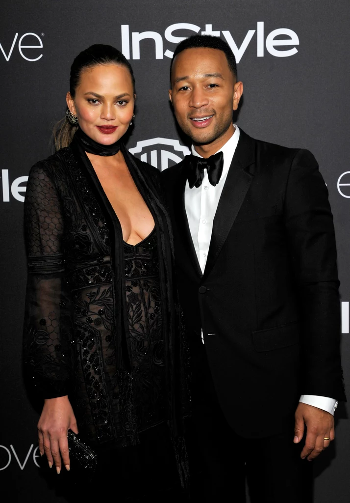 Chrissy Teigen i John Legend na gali Złotych Globów