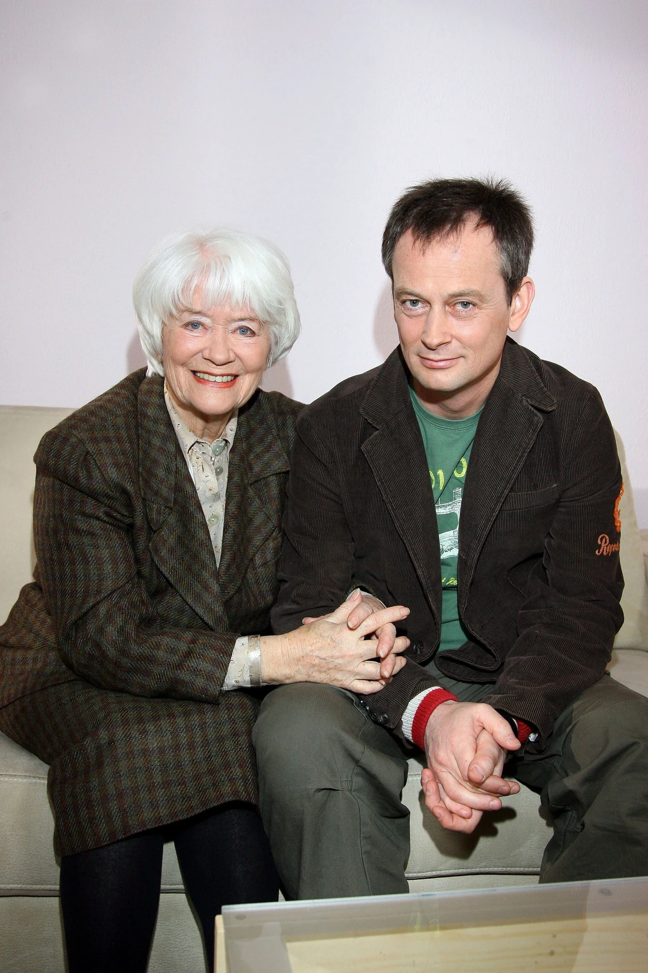 Alina Janowska z synem Michałem Zabrockim Alina Janowska z synem Michałem Zabrockim