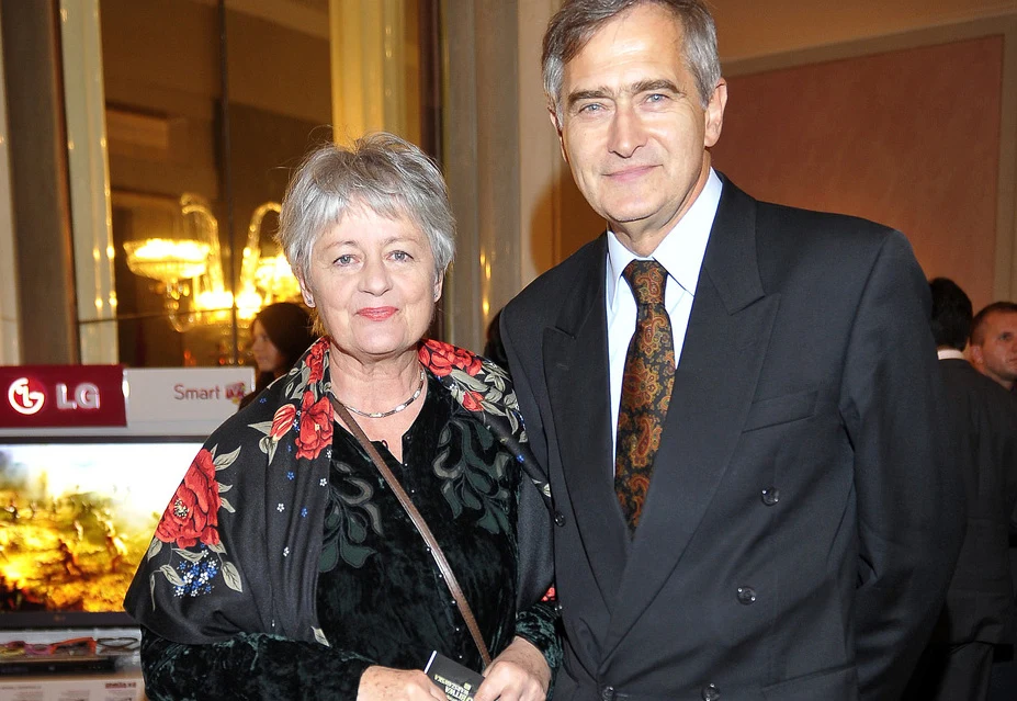 Olgierd Łukaszewicz z żoną