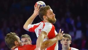Michał Daszek w meczu z Norwegią