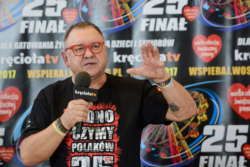 Jurek Owsiak na konferencji przed 25. Finałem WOŚP