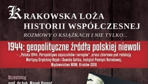 Plakat informujący o spotkaniu