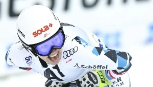 Christine Scheyer cieszy się podczas zawodów w Altenmarkt-Zauchensee
